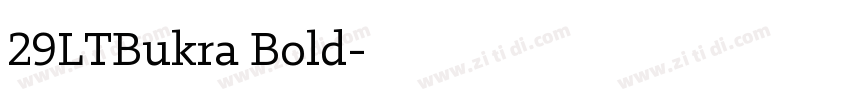 29LTBukra Bold字体转换